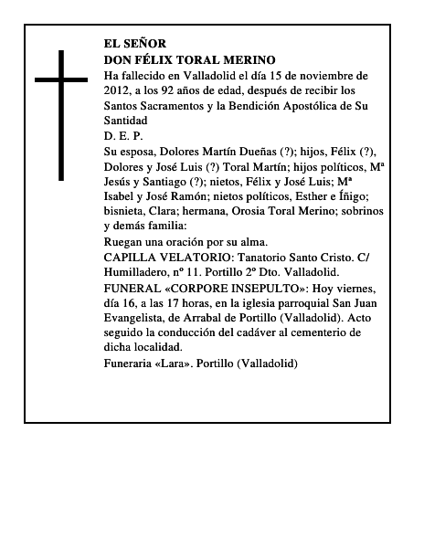 Don Félix Toral Merino