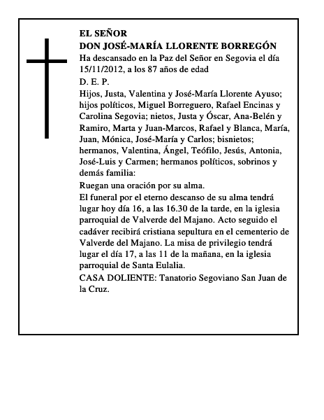 Don José-María Llorente Borregón