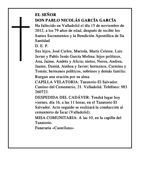 Don Pablo Nicolás García García