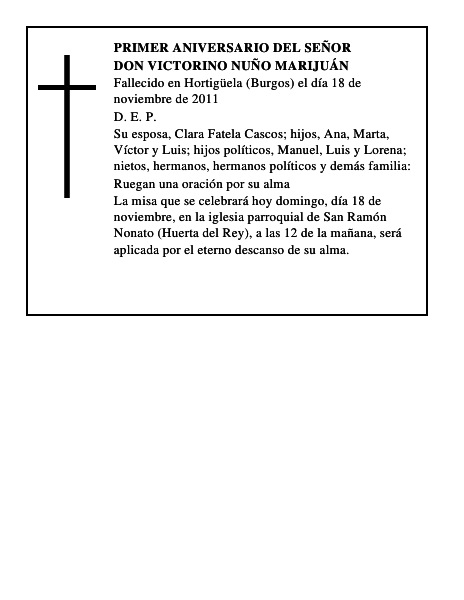 Don Victorino Nuño Marijuán