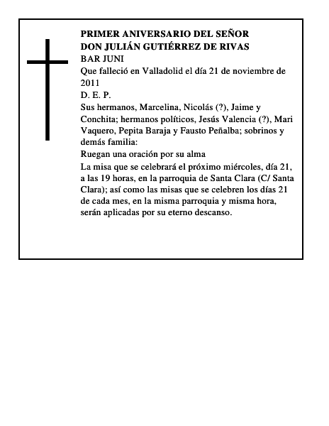Don Julián Gutiérrez de Rivas