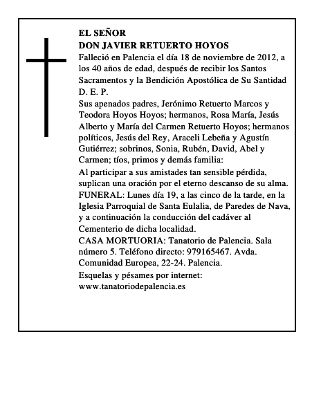 Don Javier Retuerto Hoyos