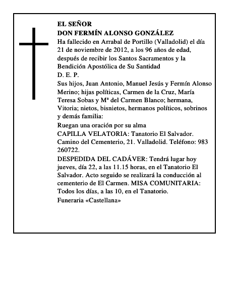 Don Fermín Alonso González