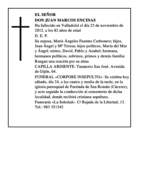 Don Juan Marcos Encinas