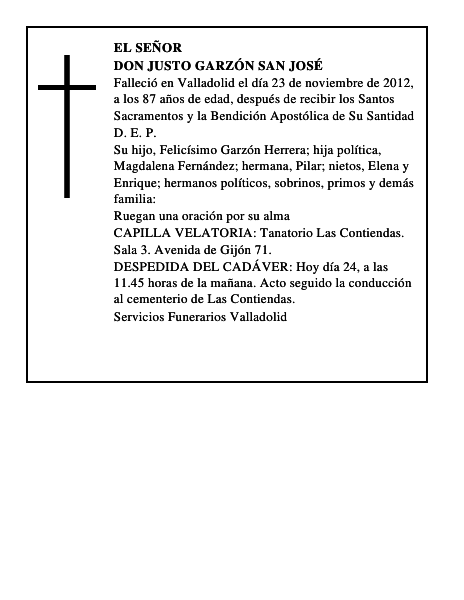 Don Justo Garzón San José