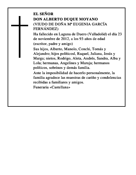 Don Alberto Duque Moyano
