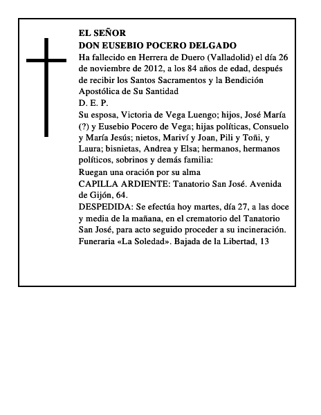 Don Eusebio Pocero Delgado