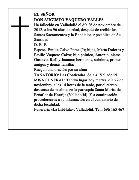 Don Augusto Vaquero Valles