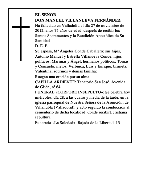 Don Manuel Villanueva Fernández