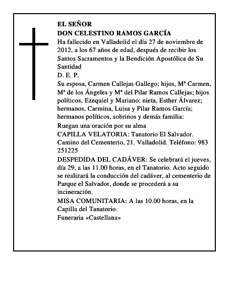 Don Celestino Ramos García