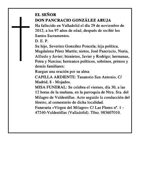 Don Pancracio González Abuja