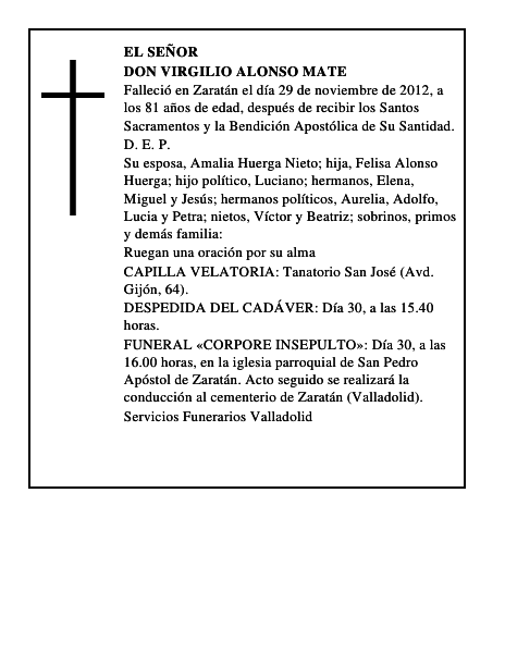 Don Virgilio Alonso Mate