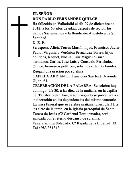 Don Pablo Fernández Quilce
