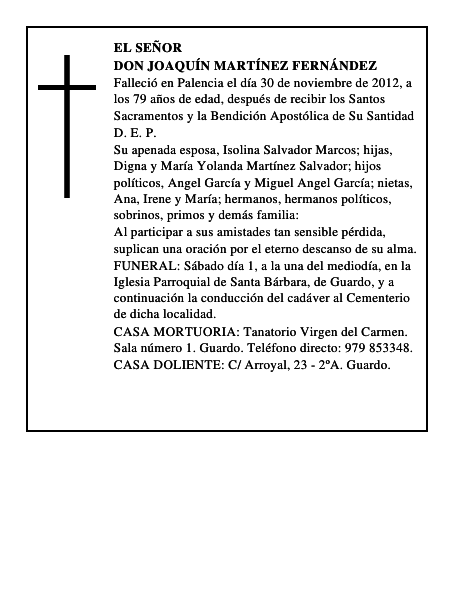 Don Joaquín Martínez Fernández