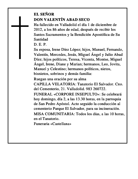Don Valentín Abad Seco