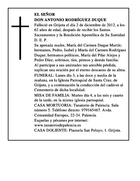 Don Antonio Rodríguez Duque