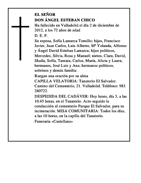 Don Ángel Esteban Chico