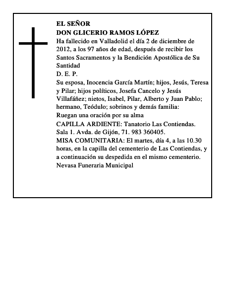 Don Glicerio Ramos López