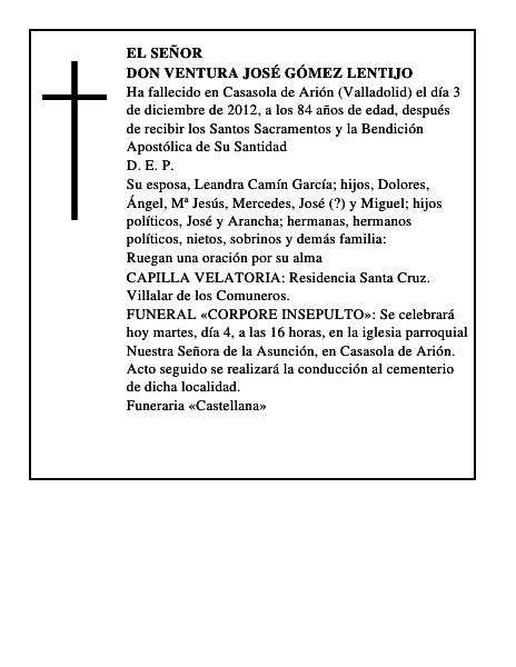 Don Ventura José Gómez Lentijo
