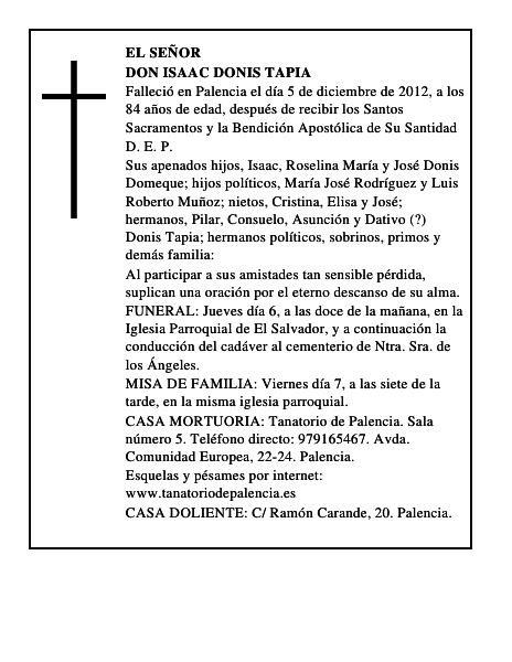 Don Isaac Donis Tapia