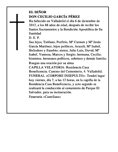 Don Cecilio García Pérez