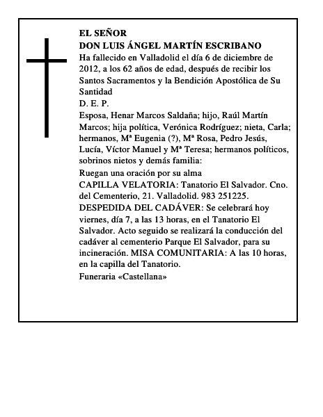 Don Luis Ángel Martín Escribano