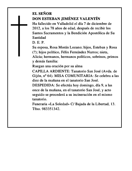 Don Esteban Jiménez Valentín