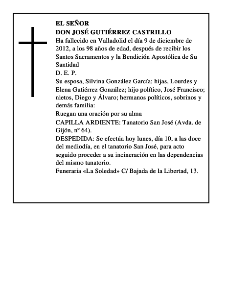 Don José Gutiérrez Castrillo