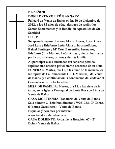 Don Lorenzo León Arnaez
