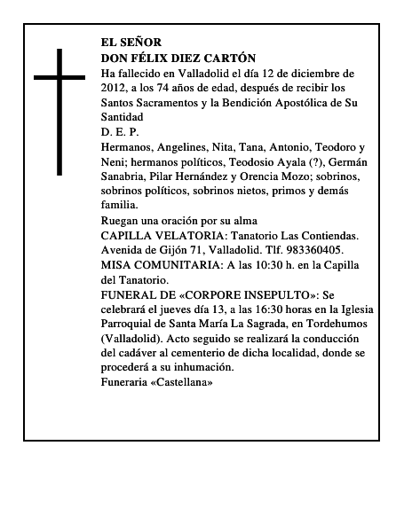 Don Félix Diez Cartón