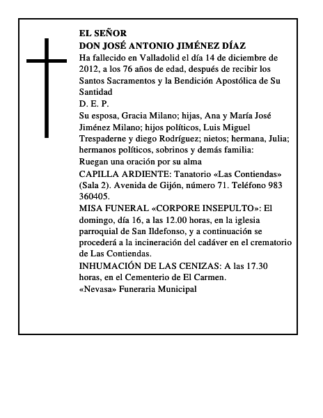 Don José Antonio Jiménez Díaz