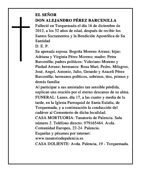 Don Alejandro Pérez Barcenilla