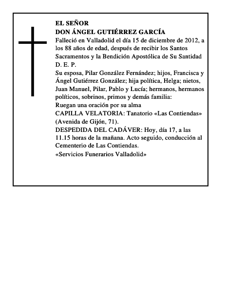 Don Ángel Gutiérrez García