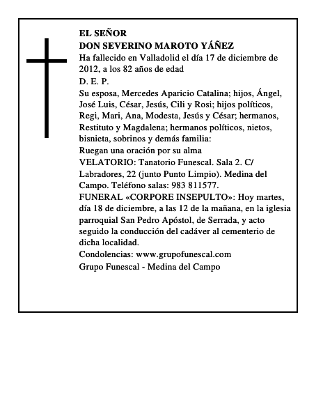 Don Severino Maroto Yáñez