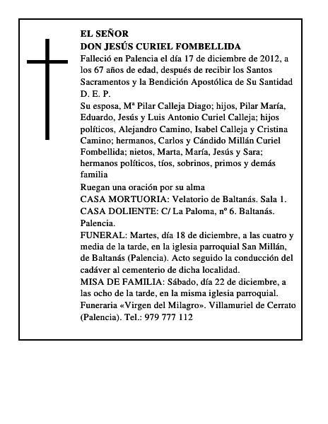 Don Jesús Curiel Fombellida