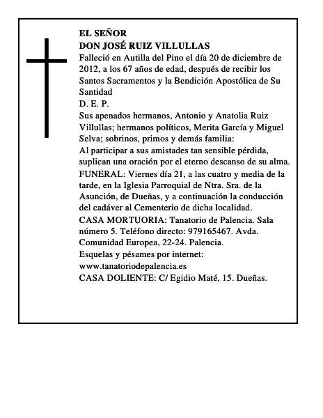 Don José Ruiz Villullas