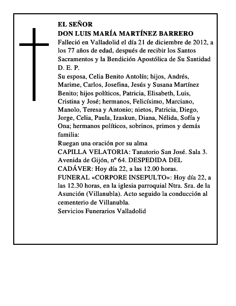 Don Luis María Martínez Barrero