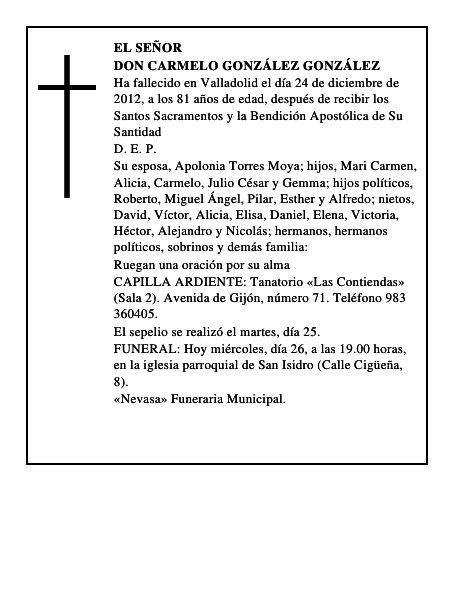 Don Carmelo González González
