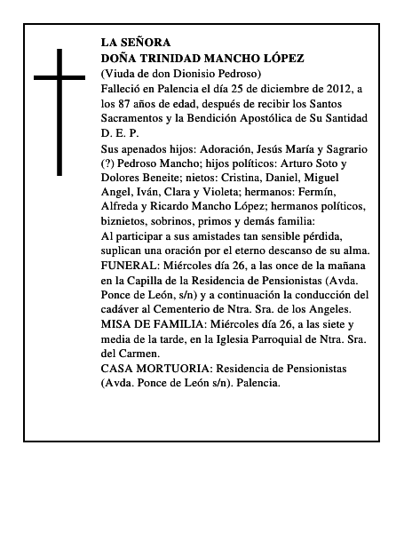 Doña Trinidad Mancho López