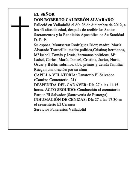 Don Roberto Calderón Alvarado