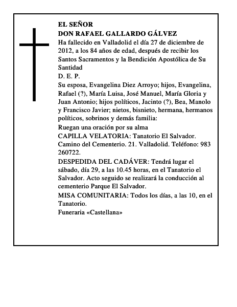 Don Rafael Gallardo Gálvez