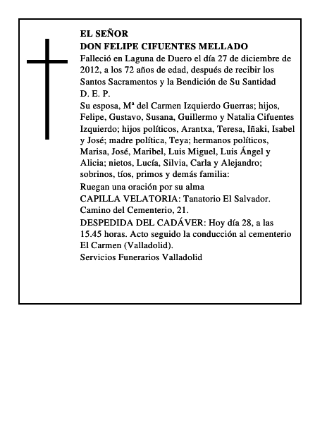 Don Felipe Cifuentes Mellado