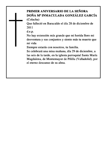 Doña Mª Inmaculada González García