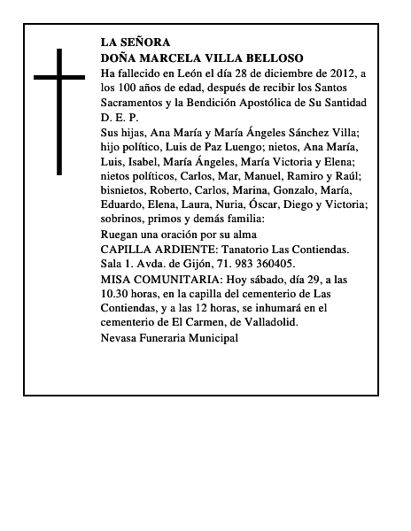 Doña Marcela Villa Belloso