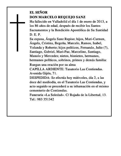 Don Marcelo Requejo Sanz