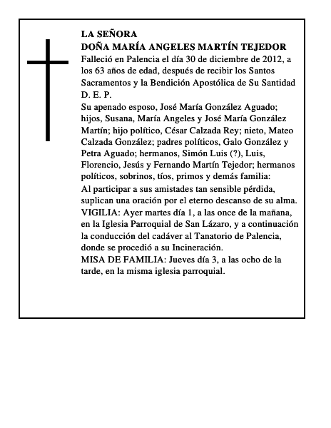 Doña María Angeles Martín Tejedor