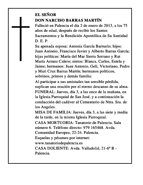 Don Narciso Barras Martín