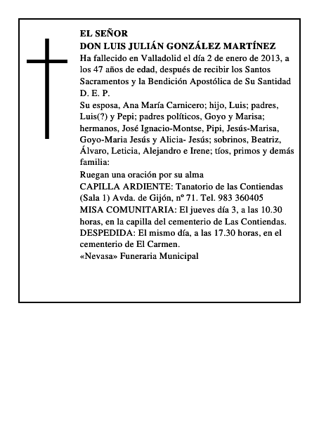 Don Luis Julián González Martínez