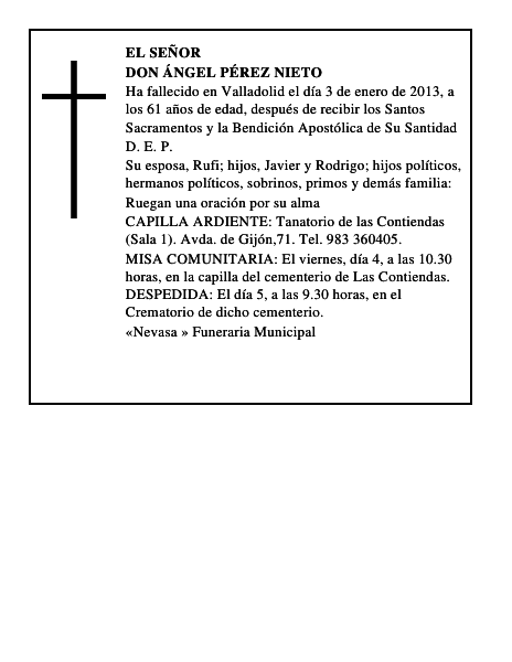 Don Ángel Pérez Nieto