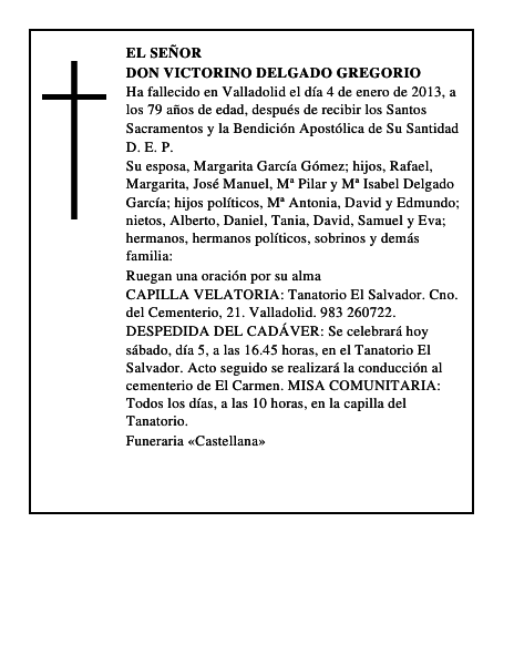 Don Victorino Delgado Gregorio